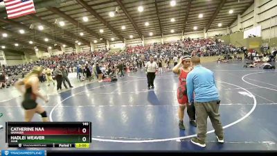 140 lbs Cons. Round 2 - Catherine Naa, Granger vs Hadlei Weaver, Juab