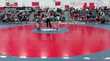 155 lbs Champ. Round 1 - Linley Wolfard-Henry, Klahowya (Girls) vs Jazelle Wyrick, Bellarmine Prep (Girls)