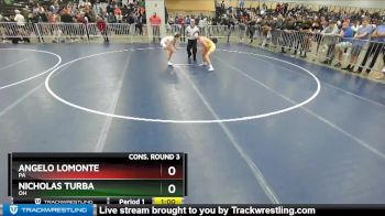 106 lbs Cons. Round 3 - Nicholas Turba, OH vs Angelo Lomonte, PA