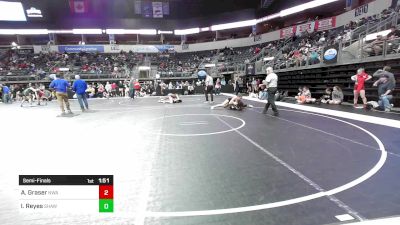 143 lbs Semifinal - Addeline Graser, Nebraska Wrestling Academy vs Isabel Reyes, Shawnee Heights