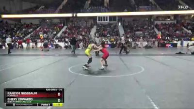 75 lbs Quarterfinal - Ransym Nussbaum, Plainville vs Emery Edwards, Bobcat Wrestling Club