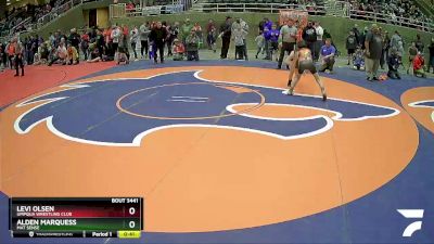 98 lbs Semifinal - Alden Marquess, Mat Sense vs Levi Olsen, Umpqua Wrestling Club