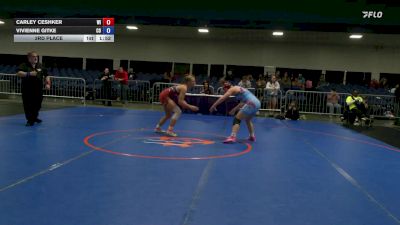 138 lbs 3rd Place - Carley Ceshker, WI vs Vivienne Gitke, CO