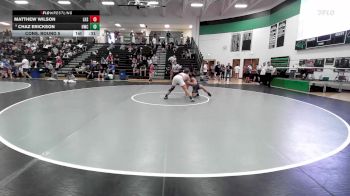 144 lbs Cons. Round 5 - Matthew Wilson, Lafayette High School vs Chaz Erickson, Hammers Wrestling Club