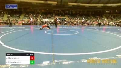 70 lbs Quarterfinal - John (JJ) Martinez, Black Fox Academy vs Zachary Silverstein, Apex