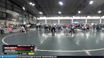 85 lbs Semifinal - Sophia Ortiz, Glenns Ferry Wrestling vs Macki Winkles, Tri-Valley Titans