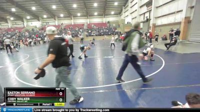 82 lbs Champ. Round 2 - Cody Walker, Central Valley WC vs Easton Serrano, Stout Wrestling Academy