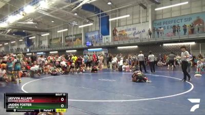 110 lbs Quarters & 1st Wb (16 Team) - Jaiden Foster, Rabbit WC vs Jayvyn Allami, Backyard Brawlers