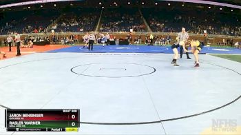 D2-126 lbs Semifinal - Rasler Warner, Gull Lake HS vs Jaron Bensinger, Gaylord HS