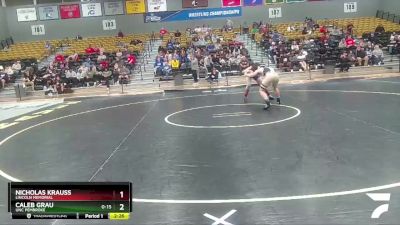 165 lbs Champ. Round 1 - Nicholas Krauss, Lincoln Memorial vs Caleb Grau, UNC Pembroke