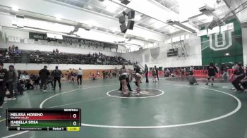 190 lbs Semifinal - Melissa Moreno, Paloma Valley vs Isabella Sosa, Schurr