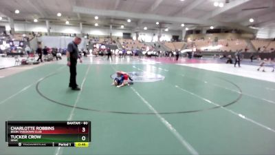 60 lbs Quarterfinal - Tucker Crow, SEWC vs Charlotte Robbins, Bison Takedown Club