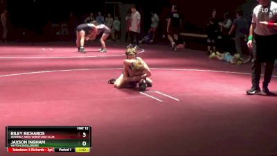 S-8 lbs Round 2 - Riley Richards, Waverly Area Wrestling Club vs Jaxson Ingham, Vinton/Shellsburg