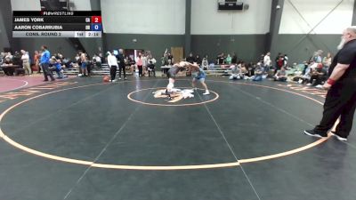 Junior Boys FS - 150 lbs Cons. Round 2 - James York, CA vs Aaron Cobarrubia, OR