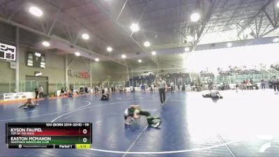 55 lbs Cons. Round 2 - Easton McMahon, Shootbox Wrestling Club vs Kyson Faupel, Top Of The Rock