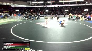 Girls 155 lbs Cons. Semi - Portia Harker, Richland (Girls) vs ZaLane Hulitt, Tahoma (Girls)