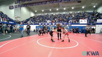 90 lbs Consolation - Bradley Ross, Mustang Bronco Wrestling Club vs Romeo Wynn, El Reno Wrestling Club