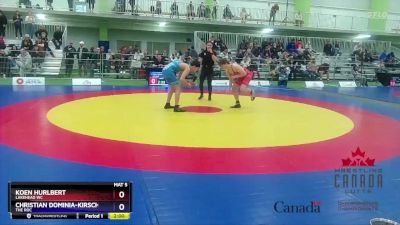 65kg Champ. Round 1 - Koen Hurlbert, Lakehead WC vs Christian Dominia-Kirsch, The ROC