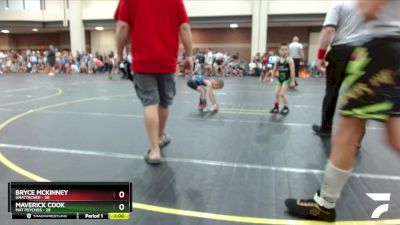 50 lbs Round 1 - Bryce McKinney, Unattached vs Maverick Cook, Mat Psychos