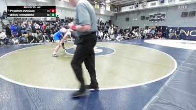 215 lbs Cons. Round 1 - Jesus Hernandez, Bishop Amat vs Preston Douglas, Laguna Hills