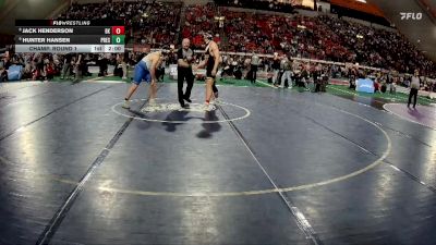 5A 215 lbs Champ. Round 1 - Hunter Hansen, Preston vs Jack Henderson, Bishop Kelly