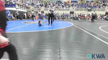 58 lbs Round Of 16 - Connor Bozone, Pawnee Wrestling Club vs Case James, Cowboy Wrestling Club