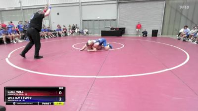 285 lbs 2nd Wrestleback (8 Team) - Cole Will, Minnesota Red vs William Lewey, Virginia Blue