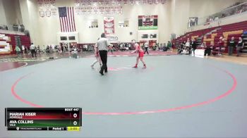 145 lbs Semifinal - Ava Collins, Vale vs Mariah Kiser, Homedale