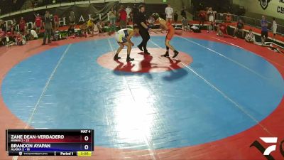 120 lbs Placement (16 Team) - Zane Dean-Verdadero, HAWAII 2 vs Brandon Ayapan, Alaska 2