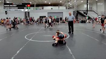 72 lbs Round 3 (4 Team) - Russel Maloney, The Outsiders vs Carter Townsend, Warhawks