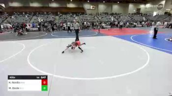 46 lbs Quarterfinal - Hutch Nordin, Ravage vs Myles Doyle, Bulldog WC