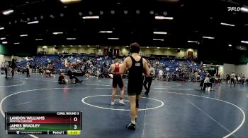150 lbs Cons. Round 3 - James Bradley, Green Hope vs Landon Williams, Newton Conover