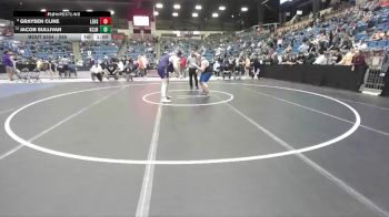 285 lbs Cons. Round 2 - Graysen Cline, Leavenworth HS vs Jacob Sullivan, Kansas City - JC Harmon HS