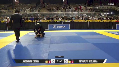 Vitor Alves De Oliveira vs Jayden Cash K Serra 2025 Pan Kids Jiu-Jitsu IBJJF Championship
