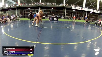 170 lbs Round 3 (8 Team) - Elayna Evans, Kansas vs Carli Vargas, Missouri