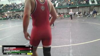 174 lbs Cons. Round 2 - Gunner Cramblett, Air Force Prep vs Grant Hansen, Northern Illinois