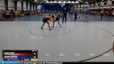 160 lbs Cons. Round 2 - Kara Kuge, Wisconsin Stevens Point vs Ryann Reeves, Joliet Junior College