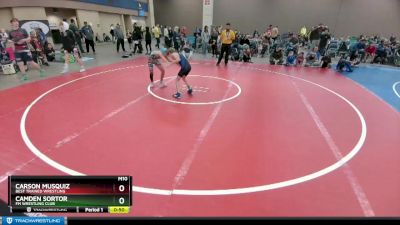 77 lbs Cons. Round 1 - Carson Musquiz, Best Trained Wrestling vs Camden Sortor, FM Wrestling Club