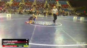 125 lbs Cons. Round 1 - Christalea Wagner, Harvey - Wells County vs Elizabeth Hook, Mandan
