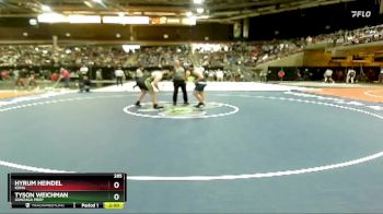 285 lbs Champ. Round 1 - Tyson Weichman, Gonzaga Prep vs Hyrum Heindel, Kuna