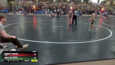 100 lbs Cons. Round 2 - Braylin Smith, McMinn Tribe Wrestling Club vs Jeremy Miears, TCWC