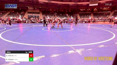 98 lbs Consolation - Dakota Harris, HURRICANE WRESTLING ACADEMY vs Kelsie Chater, Pounders WC