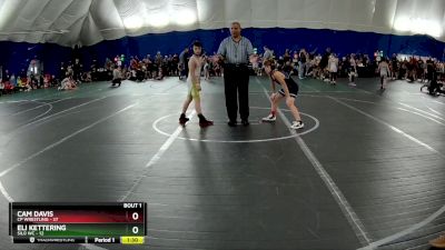 92 lbs Round 1 (6 Team) - Cam Davis, CP Wrestling vs Eli Kettering, Silo WC