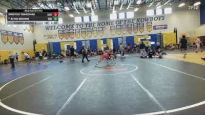 126 lbs Champ. Round 2 - Alyis Brown, Lake Highland Prep vs Xristos Tsakonas, Lake Gibson High School
