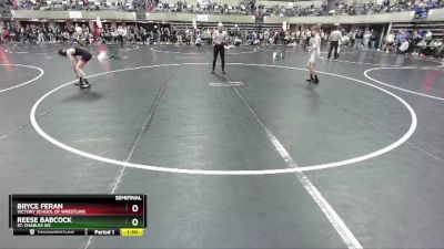 84 lbs Semifinal - Reese Babcock, St. Charles WC vs Bryce Feran, Victory School Of Wrestling