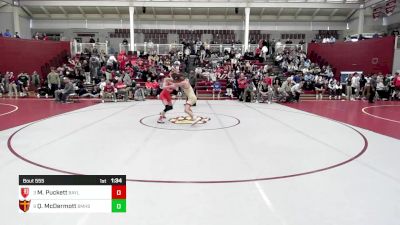 138 lbs Quarterfinal - Malachi Puckett, Baylor School vs Quinn McDermott, Brother Martin