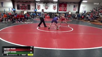 126 lbs Quarterfinal - Robert Howes, Keokuk vs Tayton Frueh, Ottumwa