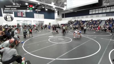150 lbs Cons. Round 5 - Jeremy Valdez, Team Credo vs Zander Schaefer, Clovis High
