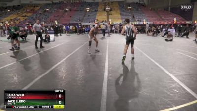 165 lbs Finals (2 Team) - Jack Lledo, Ohio vs Luka Wick, Cal Poly