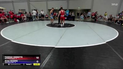 144 lbs Quarters & 1st Wb (16 Team) - Garrett Salt, Oklahoma Blue vs Brayden Cash, Arkansas Red